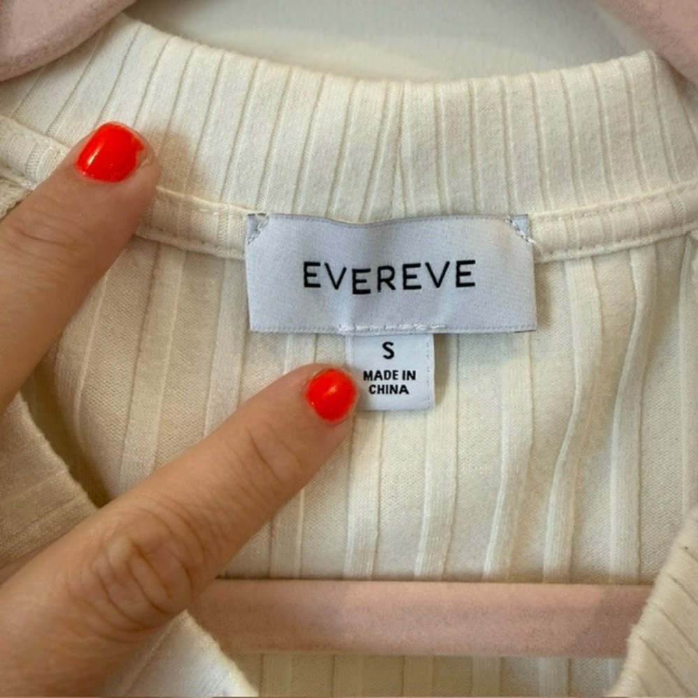 Evereve Ribbed Tank Top Set of 3 | Black, Coral, White | Size S - Picture 3 of 16